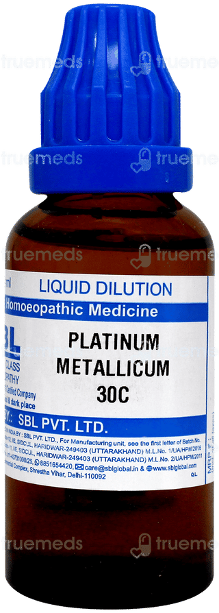 Sbl Platinum Metallicum 30 C Dilution 30 Ml