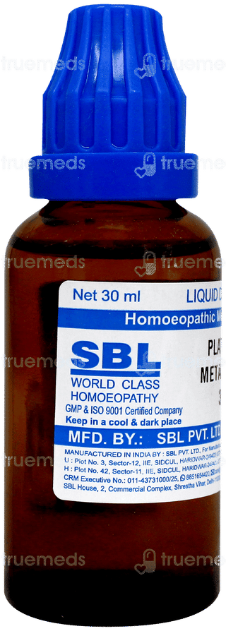 Sbl Platinum Metallicum 30 C Dilution 30 Ml