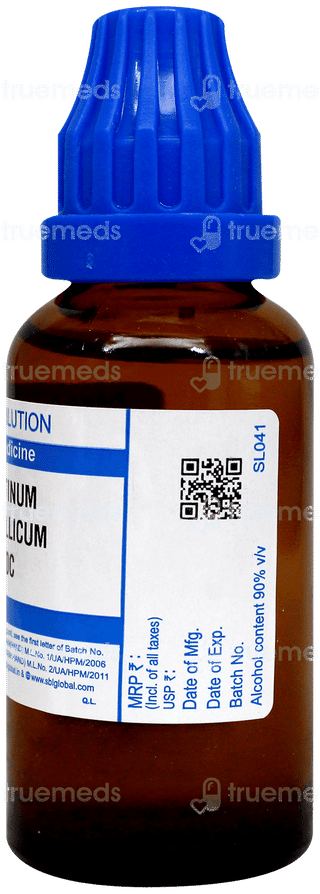 Sbl Platinum Metallicum 30 C Dilution 30 Ml