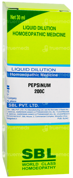 Sbl Pepsinum 200 C Dilution 30 ML
