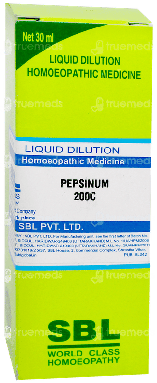 Sbl Pepsinum 200 C Dilution 30 ML