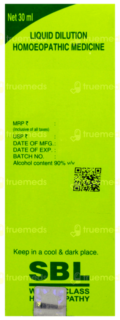 Sbl Tellurium 30c Dilution 30ml