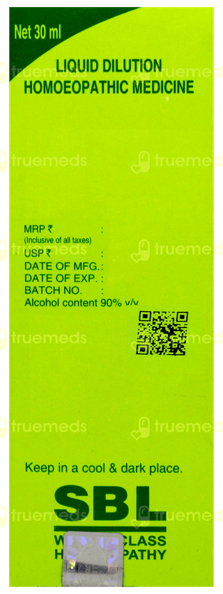Sbl Tellurium 30c Dilution 30ml