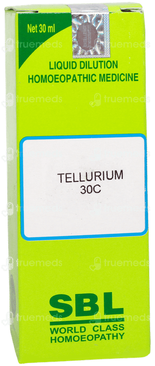 Sbl Tellurium 30c Dilution 30ml