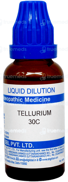 Sbl Tellurium 30c Dilution 30ml