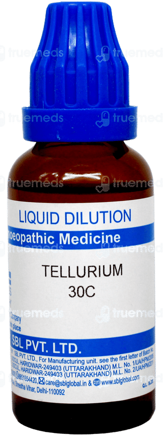 Sbl Tellurium 30c Dilution 30ml