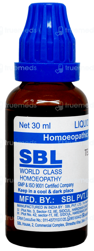 Sbl Tellurium 30c Dilution 30ml