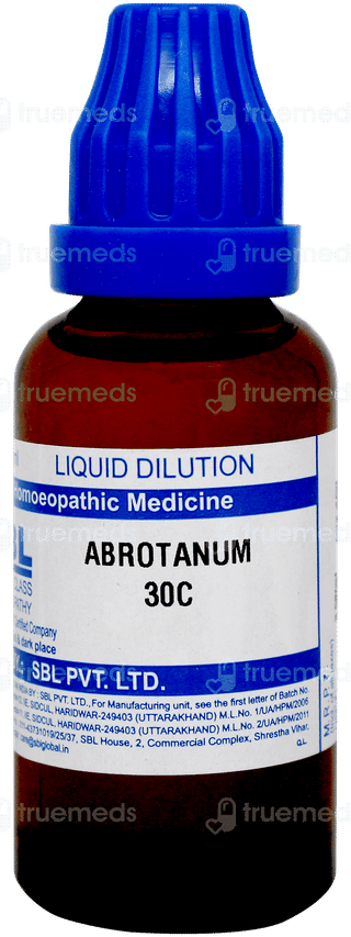 Sbl Abrotanum 30c Dilution 30ml