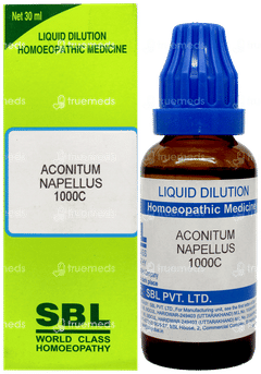 Sbl Aconitum Napellus 1000 C Dilution 30 ML Sbl Aconitum Napellus 1000 C Dilution 30 ML