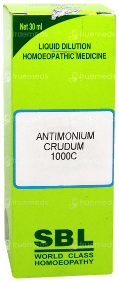 Sbl Antimonium Crudum 1000 C Dilution 30 ML