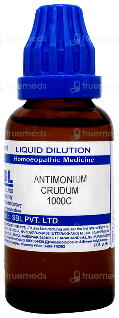 Sbl Antimonium Crudum 1000 C Dilution 30 ML