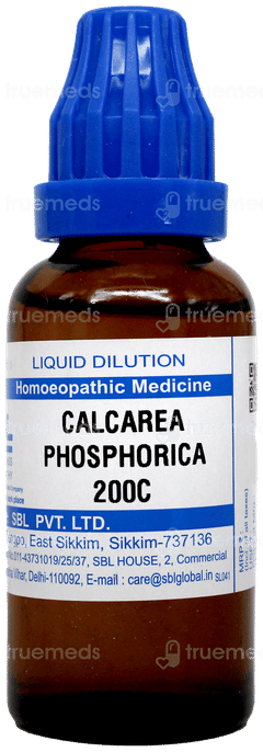 Sbl Calcarea Phosphorica 200c Dilution 30ml Sbl Calcarea Phosphorica 200c Dilution 30ml