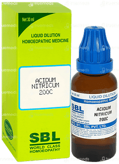 Sbl Acidum Nitricum 200c Dilution 30ml Sbl Acidum Nitricum 200c Dilution 30ml