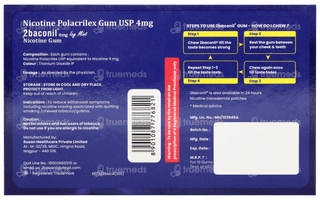 2baconil 4mg Icy Mint Sugar Free Nicotine Gums 10