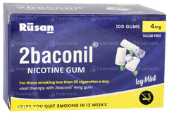 2baconil 4mg Icy Mint Sugar Free Nicotine Gums 10