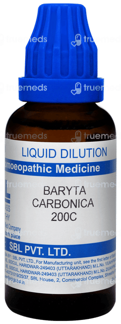 Sbl Baryta Carbonica 200c Dilution 30ml Sbl Baryta Carbonica 200c Dilution 30ml
