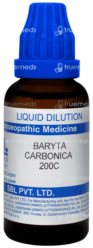 Sbl Baryta Carbonica 200c Dilution 30ml