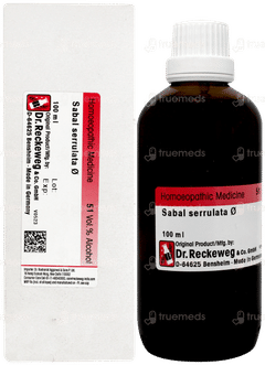 Dr Reckeweg Sabal Serrulata Q Mother Tincture 100ml