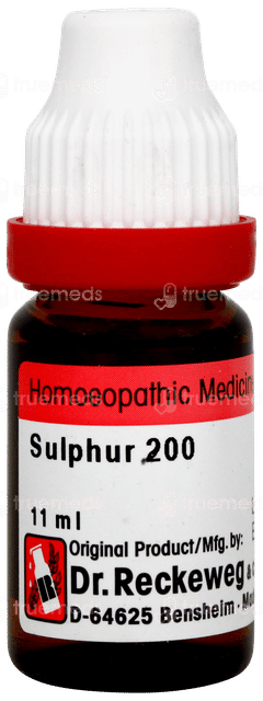 Dr Reckeweg Sulphur 200 Dilution 11ml