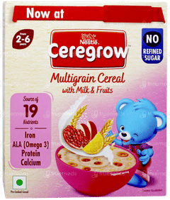 Nestle Ceregrow Multigrain With Milk & Fruits From 2 To 6 Years Kids Cereal 300gm
