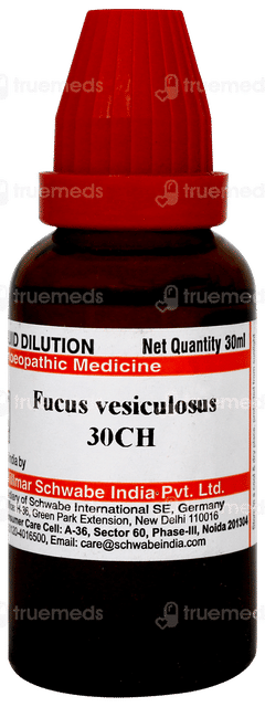 Dr Willmar Schwabe Fucus Vesiculosus 30ch Dilution 30ml Dr Willmar Schwabe Fucus Vesiculosus 30ch Dilution 30ml
