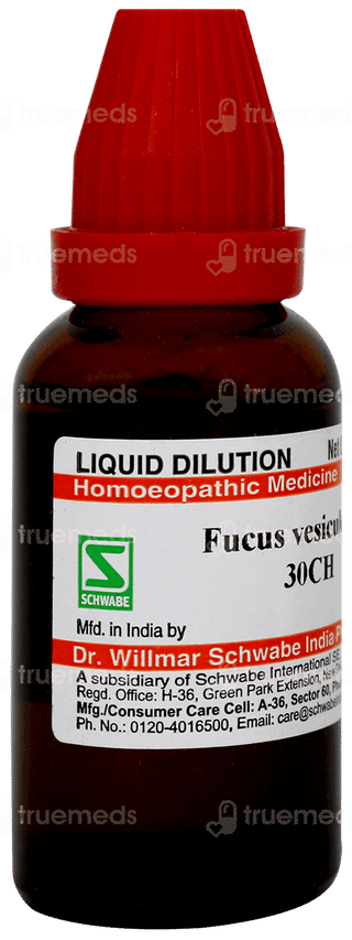 Dr Willmar Schwabe Fucus Vesiculosus 30ch Dilution 30ml