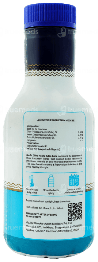 Geofit Giloy And Neem With Tulsi Juice 500 Ml