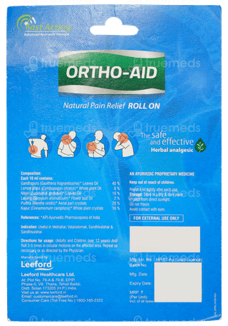 Ortho Aid Natural Pain Relief Roll On 10 Ml