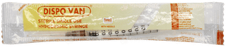Dispovan Single Use 1ml Syringe 1