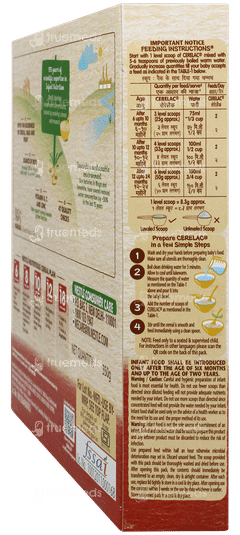 Nestle Cerelac Wheat Apple From 6 To 24 Months  Baby Cereal 350gm