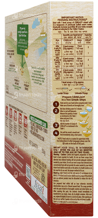Nestle Cerelac Wheat Apple From 6 To 24 Months  Baby Cereal 350gm