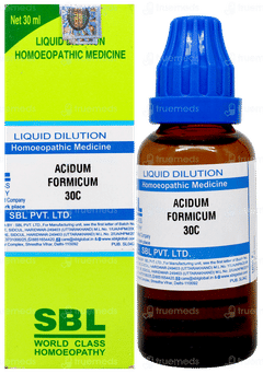 Sbl Acidum Formicum 30C Dilution 30Ml Sbl Acidum Formicum 30C Dilution 30Ml
