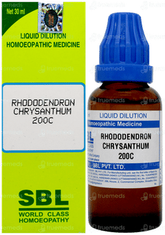 Sbl Rhododendron Chrysanthum 200c Dilution 30ml