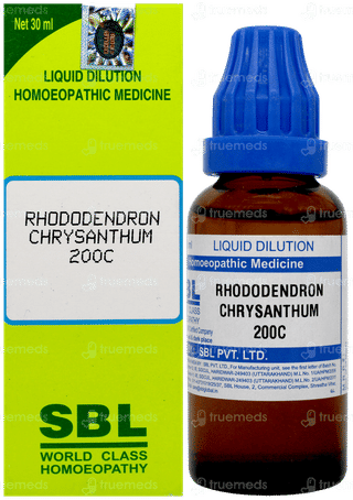 Sbl Rhododendron Chrysanthum 200c Dilution 30ml