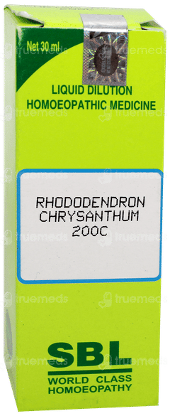 Sbl Rhododendron Chrysanthum 200c Dilution 30ml