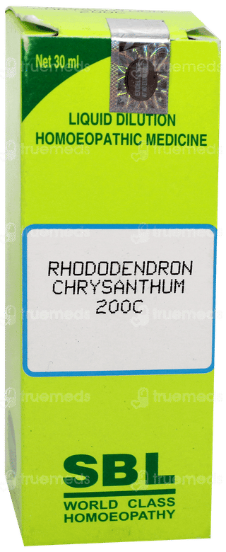 Sbl Rhododendron Chrysanthum 200c Dilution 30ml