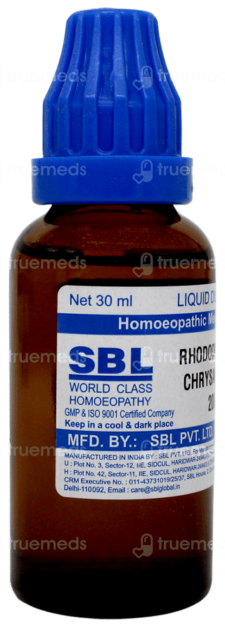 Sbl Rhododendron Chrysanthum 200c Dilution 30ml