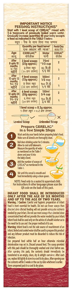 Nestle Cerelac Wheat Apple Cherry From 8 To 24 Months Baby Cereal 350gm