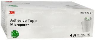 3M Micropore 1530-3 7.5Cmx9.14m Adhesive Tape Pack Of 4