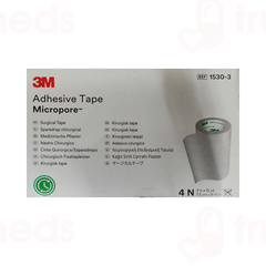 3m Micropore 1530-3 7.5cmx9.14m Adhesive Tape Pack Of 4