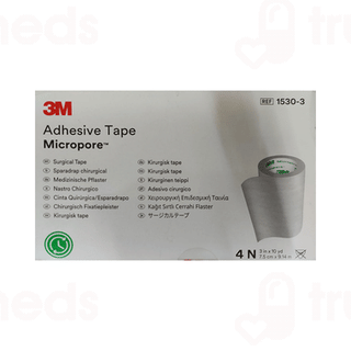 3m Micropore 1530-3 7.5cmx9.14m Adhesive Tape Pack Of 4
