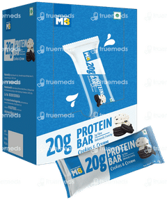 Muscleblaze Mb Fit 20g Cookies & Cream 62gm Pack Of 6 Protein Bars