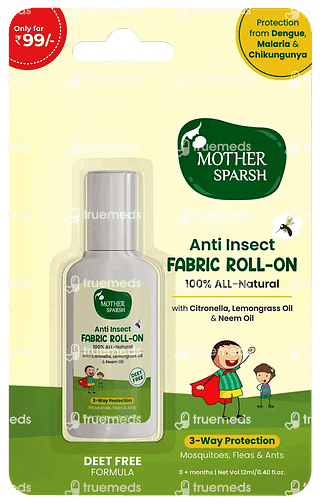 Mother Sparsh Anti Insect Fabric Roll On 12ml