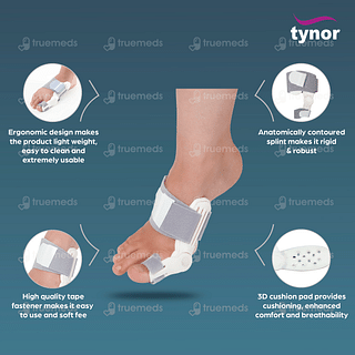 Tynor Bunion Splint White Universal Size 1