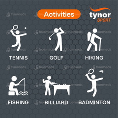 Tynor Tennis Elbow Support Pro Black And Orange Universal 1