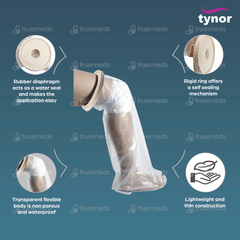 Tynor Cast Cover Leg White Universal Size 1