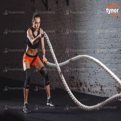 Tynor Knee Cap Air Black And Orange Large Pack Of 2