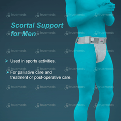 Tynor Scrotal Support Grey Medium 1 Tynor Scrotal Support Grey Medium 1