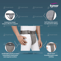 Tynor Scrotal Support Grey Medium 1 Tynor Scrotal Support Grey Medium 1