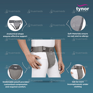 Tynor Scrotal Support Grey Medium 1